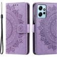 Откидной чехол для Xiaomi Redmi Note 12 4G, Mandala, фиолетовый