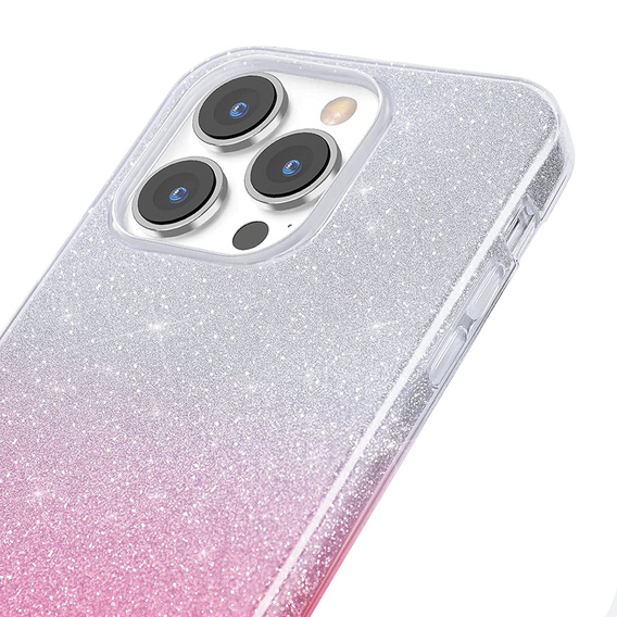 Чoхол Glitter Case до iPhone 13 Pro, Silver/Pink