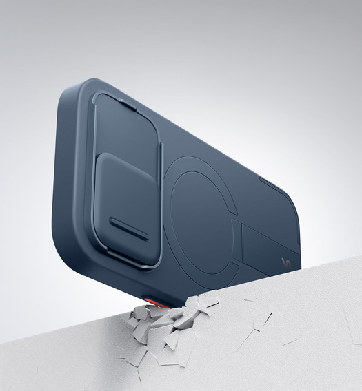 Чехол для iPhone 16 Pro, Suritch Shockproof, для MagSafe, темно-синий