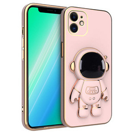 Чехол до iPhone 12, Astronaut, розовый
