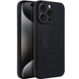 ERBORD Чехол Silicone Mag Cover для iPhone 15 Pro Max, чёрный