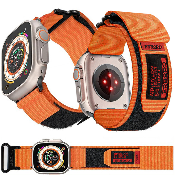 Нейлоновий ремінець ERBORD MP84 для Apple Watch 1/2/3/4/5/6/7/8/9/SE/ULTRA/ULTRA 2 42/44/45/49мм