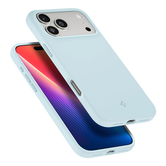 Чохол Spigen для iPhone 17 Pro, Silicone Fit MagSafe, Mute Blue