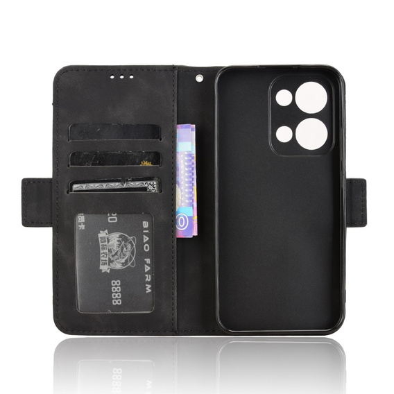 Откидной чехол для Oppo Reno 13, Card Slot, чёрный