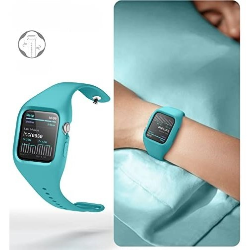 Ремінець + чохол Suritch для Apple Watch 4/5/6/7/8/SE 44/45mm, синій