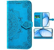 Откидной чехол для Oppo A60, Mandala, синий