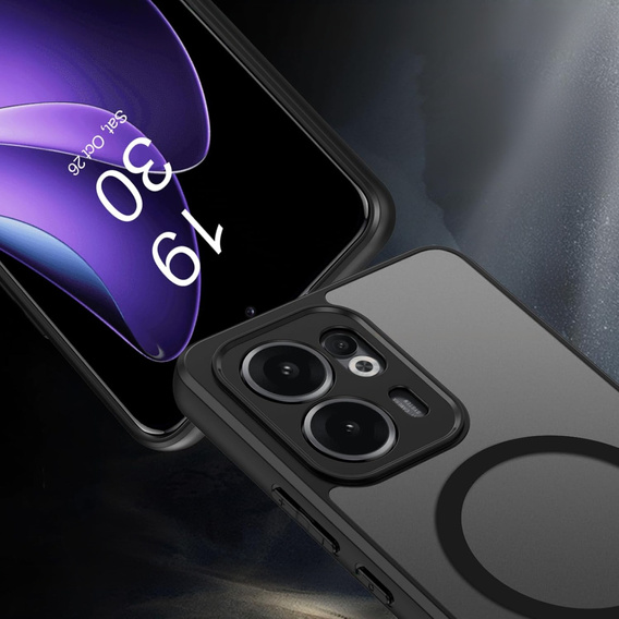 Чохол для Oppo Reno 13F / Oppo Reno 13FS, для MagSafe, ERBORD Matt Case, чорний