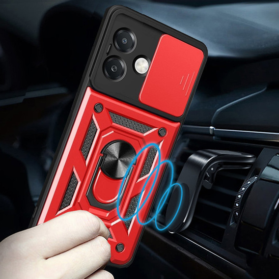 Чохол NOX Camera Slide Oppo A40 / Oppo A40m, CamShield Slide, червоний