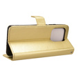 Откидной чехол для Motorola Edge 50 Ultra, Crazy Horse Wallet, золотой
