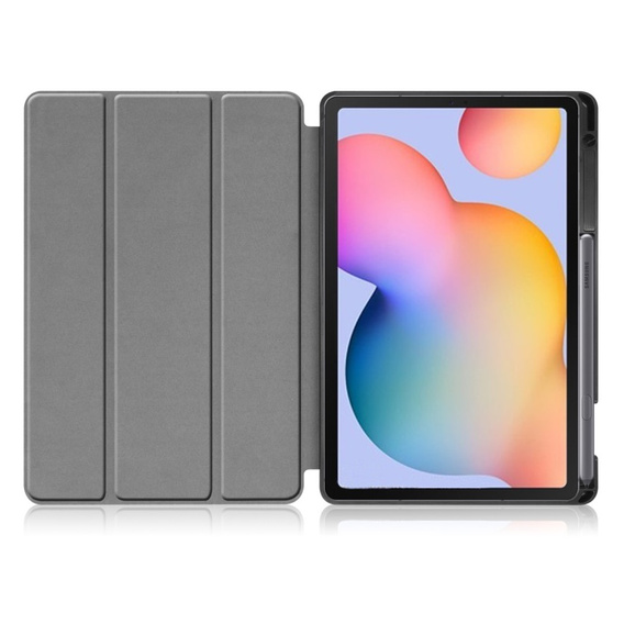 Чехол для Samsung Galaxy Tab S6 Lite, Tri-fold, серый
