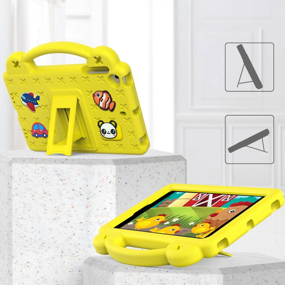 Детский чехол для iPad mini 7.9" 2019/2015/2014/2013/2012 (5/4/3/2/1 gen.), Cute Patterns, с подставкой, жёлтый