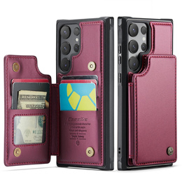 CASEME флип-кейс для Samsung Galaxy S25 Ultra, Litchi Wallet, красный