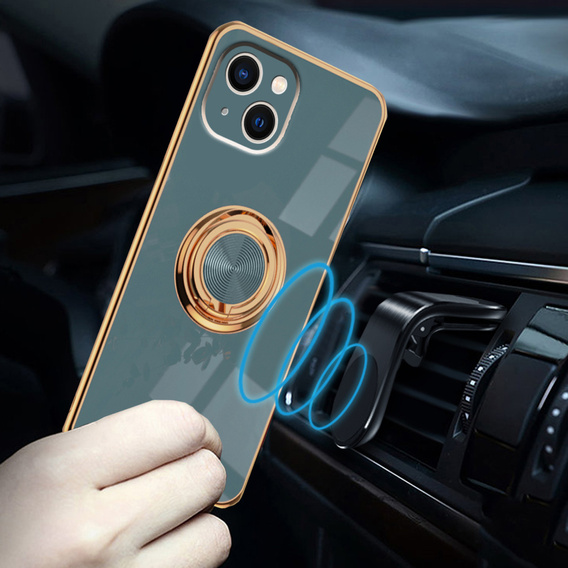 Чoхол до iPhone 14 Plus, Electro Ring, сірий