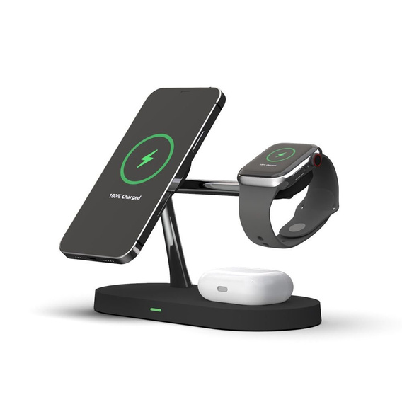 ERBORD 3в1 Бездротовий індуктивний зарядний пристрій з MagSafe для iPhone Apple Watch AirPods