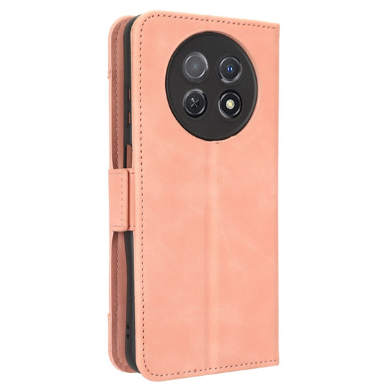 Откидной чехол для Huawei Nova Y91 4G, Card Slot, розовый