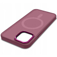 Чохол для iPhone 15 Pro Max, MagColor для MagSafe, бордовий