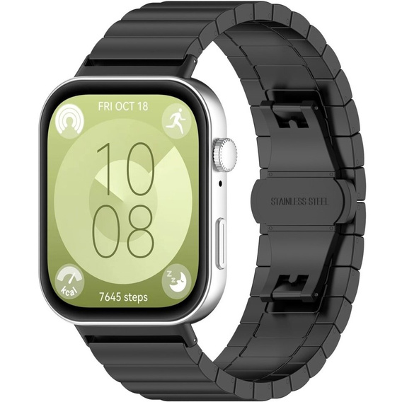 Сталевий браслет для Huawei Watch Fit 4 / 4 Pro / 3, чорний
