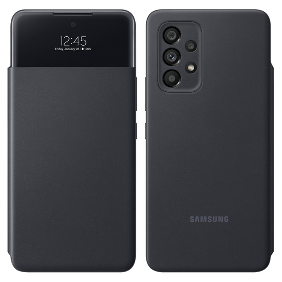 Оригинальный чехол Samsung для Galaxy A53 5G, S View Wallet Cover, чёрный