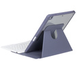 Чехол клавиатура для iPad 11" 2025 A16 (11 gen.) / iPad 10.9" 2022 (10 gen.), Rotary 360° Leather, фиолетовый
