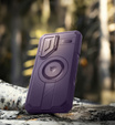 Броньований чохол для Samsung Galaxy S25+ Plus, Dexnor CamProtect MagSafe, фіолетовий (Дві рамки)