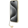 Чехол Guess 4G Charms с подвеской для iPhone 15 Pro