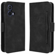 Откидной чехол для Motorola Moto G85, Card Slot, чёрный