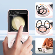 Чохол для Samsung Galaxy Z Flip7 FE / Z Flip6, Corners Dropproof, для MagSafe, прозорий / рожевий