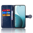 Чехол с откидной крышкой для Oppo Reno 14F, Wallet Rhombus, синий