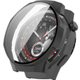 Чехол 2 в 1 + закаленное стекло для Huawei Watch GT 5 Pro 46mm, чёрный