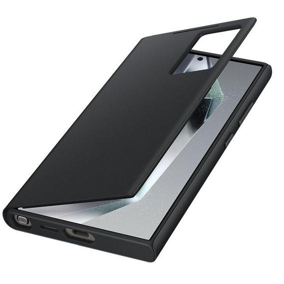 Оригинальный чехол Samsung для Galaxy S24 Ultra, S View Wallet Cover, чёрный