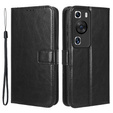 Футляр з клапаном для Huawei P60 / P60 Pro, Crazy Horse Wallet, чорний