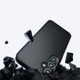 Чехол до Samsung Galaxy A25 5G, Fusion, прозрачный / черный + 9H стекло
