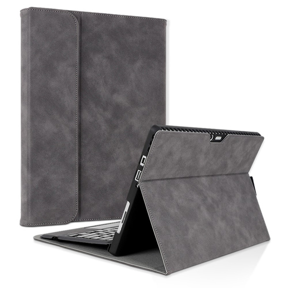 Чехол до Microsoft Surface Go 3/Go 2/Go, Wallet Pen Slot, серый