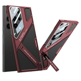 Чехол до Samsung Galaxy S25 Ultra, GKK Leather, чёрный