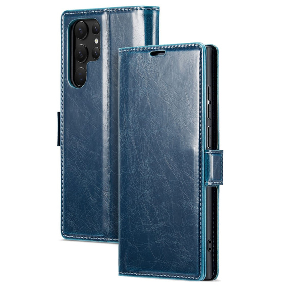 Чохол-книжка для Samsung Galaxy S23 Ultra, ERBORD Waxy Wallet, м'яти
