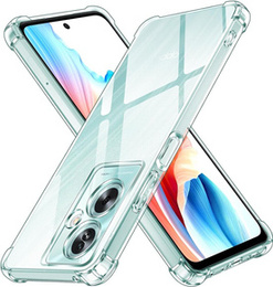 Чехол для Realme C67 4G, Anti-Shock, прозрачный + стекло 9H