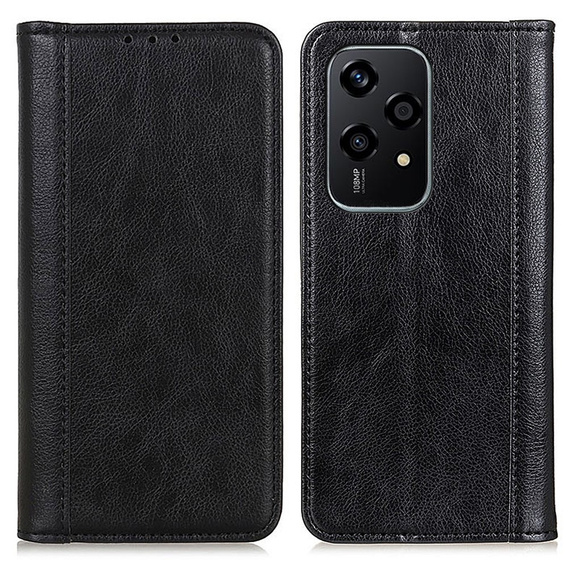 Чохол-фліп для Honor 200 Lite, Split Leather, чорний
