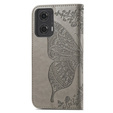 Чохол-книжка для Motorola Moto G24 / G24 Power / G04, Butterfly, сірий