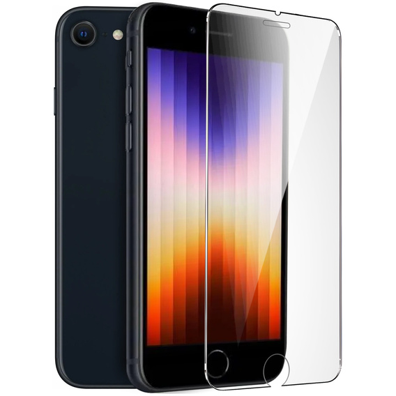 2x Загартоване скло для iPhone 7/8/SE 2020/SE 2022, ERBORD 9H Hard Glass на екрані