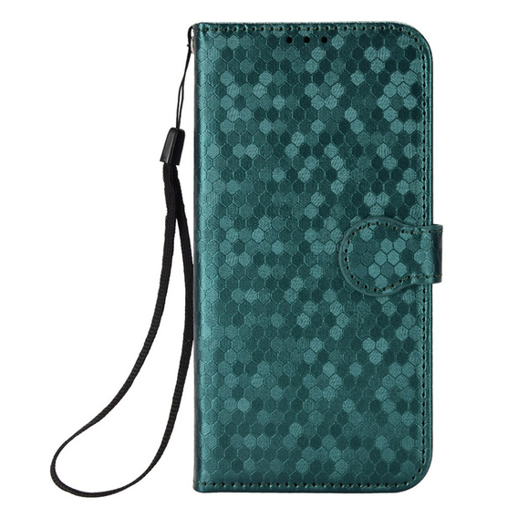 Чохол-фліп для Motorola Moto G86 5G, Wallet Rhombus, зелений