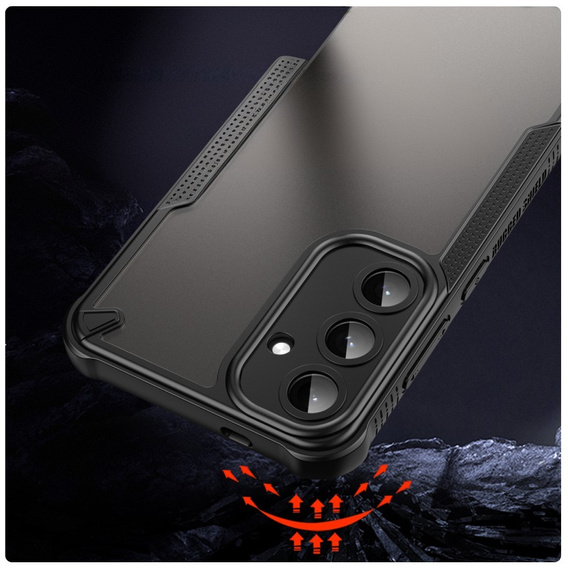 Чехол до Samsung Galaxy S25+ Plus, Armor Frosted Case, чёрный