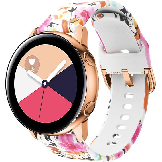 Ремешок Smooth до Samsung Galaxy Watch Active 22mm, Bird and Flower
