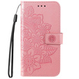 Откидной чехол для Samsung Galaxy A33 5G, Mandala Flower, розовый rose gold