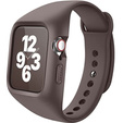 Ремінець + чохол Suritch для Apple Watch 4/5/6/7/8/SE 44/45mm, коричневий