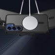 Чехол для Samsung Galaxy S25 / S24, для MagSafe, ERBORD Matt Case, чёрный + стекло для экрана