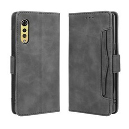 Откидной чехол для LG Velvet, Card Slot, чёрный