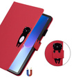Чехол для Lenovo Tab M10 Plus 10.6 Gen 3, с клапаном, animal, красный