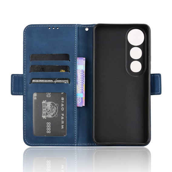Футляр з клапаном для Vivo V50 Lite 4G / 5G, Card Slot, темно-синій