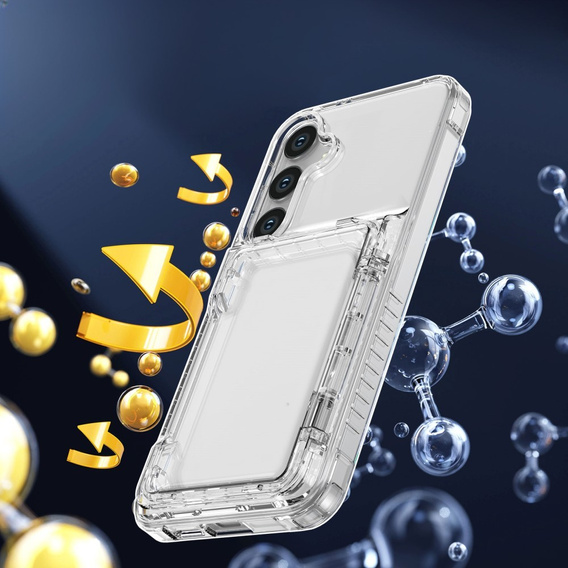 Чохол для Samsung Galaxy S24+ Plus, Card Holder, прозорий