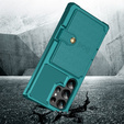 Чехол для Samsung Galaxy S24 Ultra, Card Holder Kickstand, зелёный
